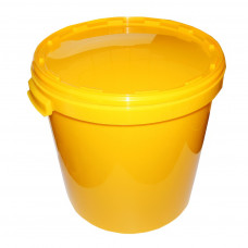Vedro s vrchnákom 30L - potravinárske, žlté